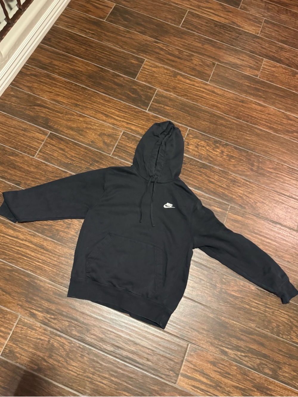 Nike Black Embroidered Sweatshirt Hoodie